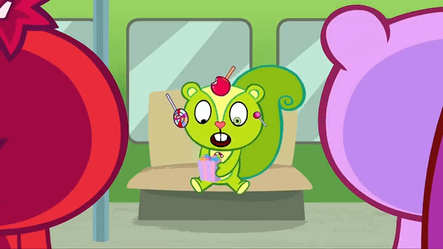 HTF green character in presentation